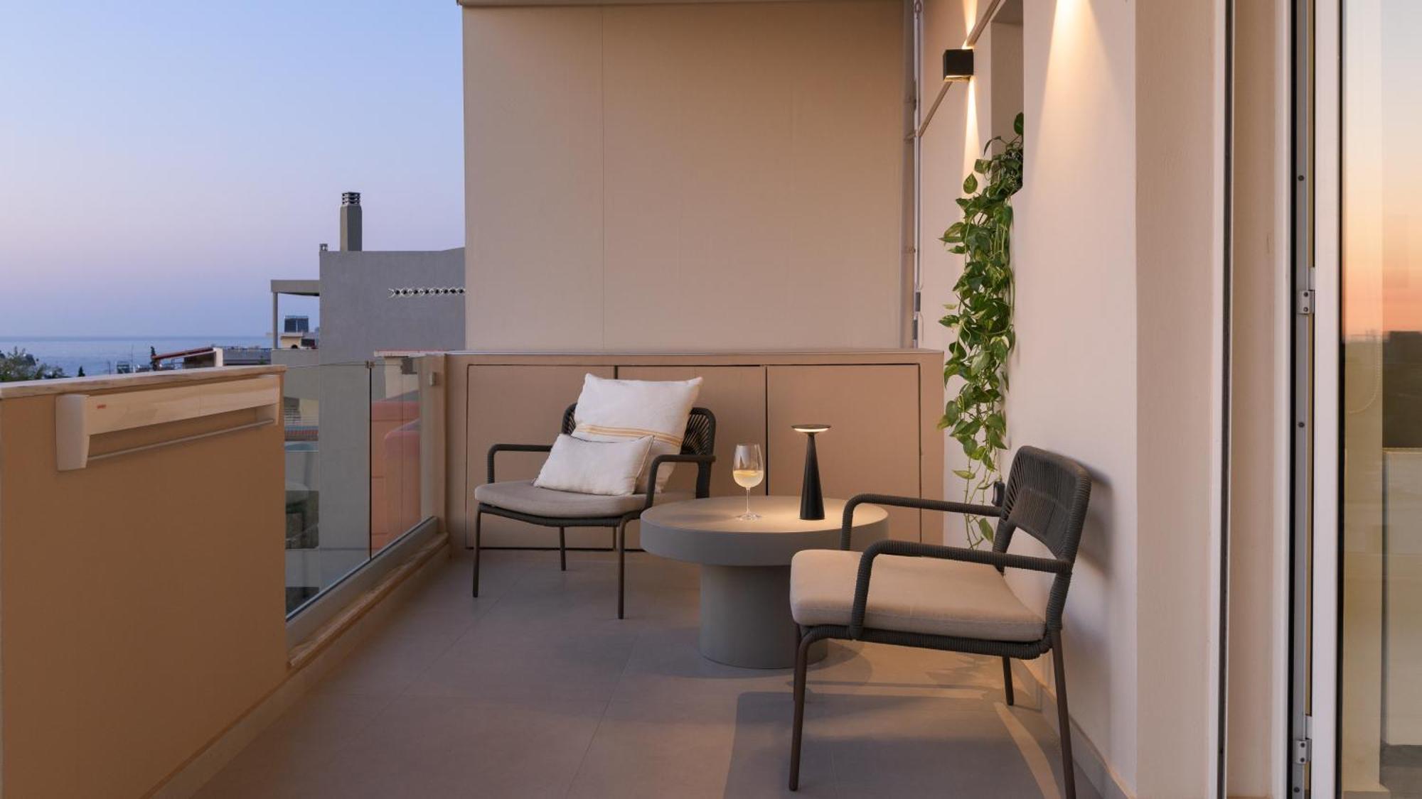 Ikia Mia Sea View Apartment Rethymno  Bagian luar foto